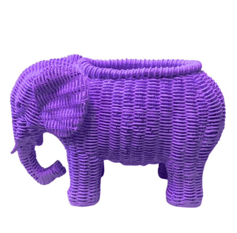 Elephant Shaped Planter Vase, Elephant Planter Pot, Handcrafted Elephant Vase, Animal Shaped Elephant Flower Pot, Cute Elephant Vase