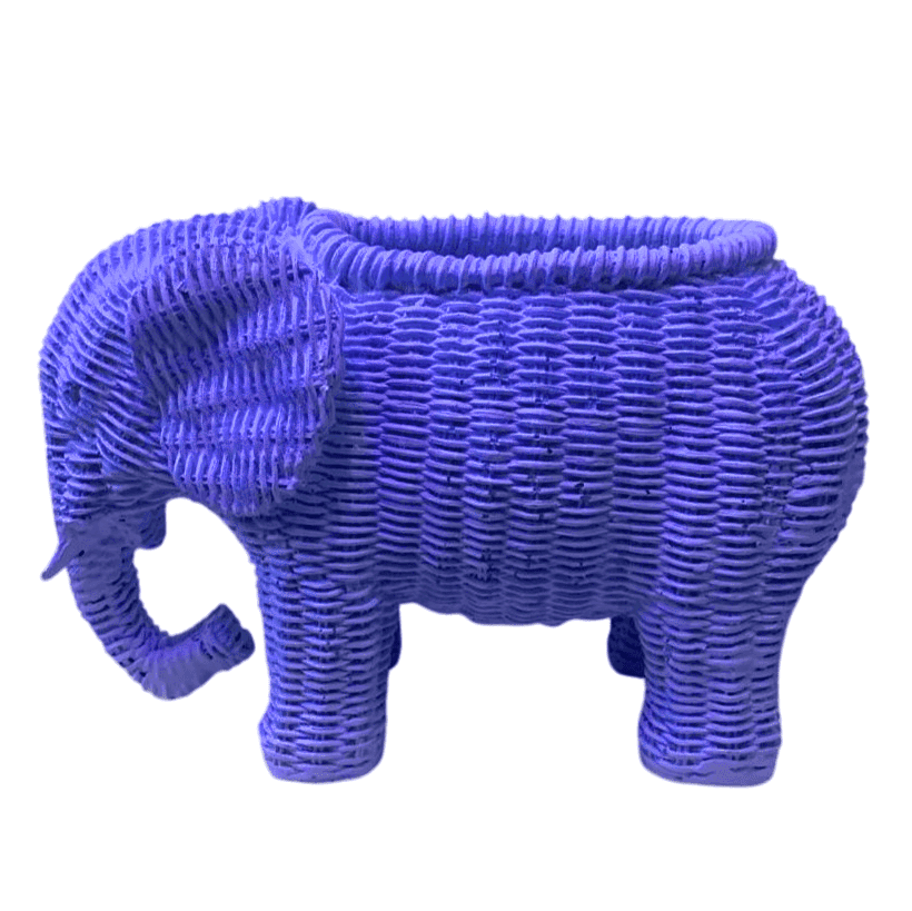 Elephant Shaped Planter Vase, Elephant Planter Pot, Handcrafted Elephant Vase, Animal Shaped Elephant Flower Pot, Cute Elephant Vase