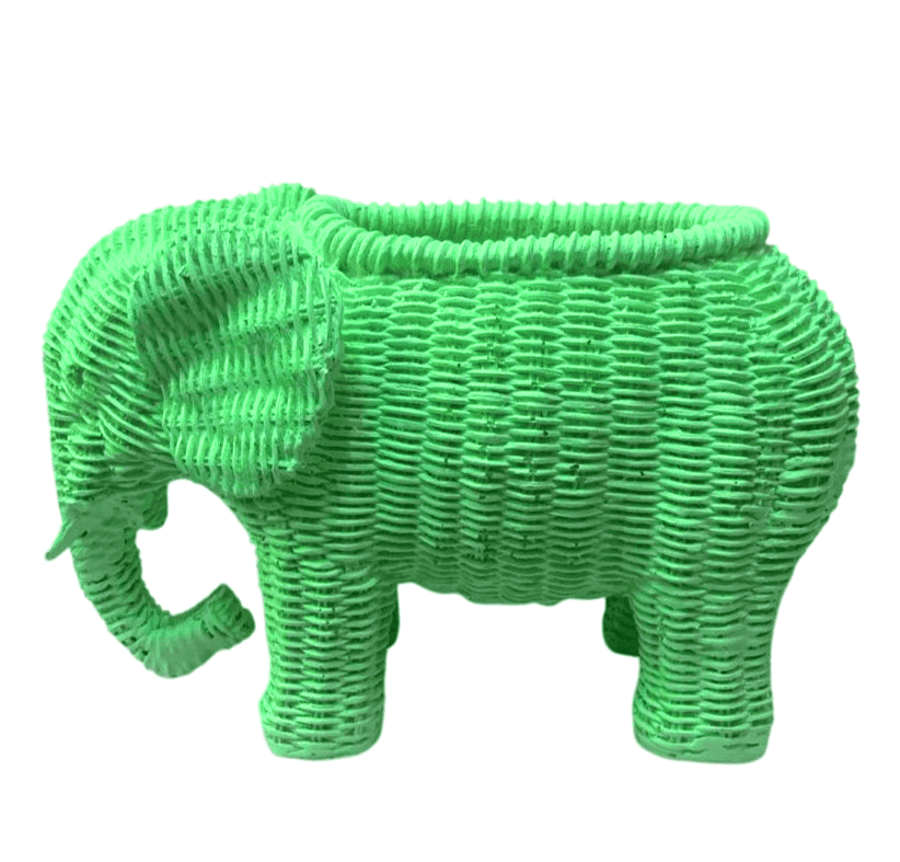 Elephant Shaped Planter Vase, Elephant Planter Pot, Handcrafted Elephant Vase, Animal Shaped Elephant Flower Pot, Cute Elephant Vase