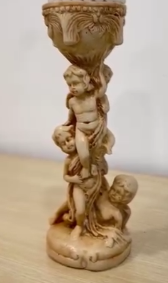 Angel Candle Holders, Vintage Cherub Candle Holders, Cherub Candle Holder, Antique Style Cherub Candle Holders, Angel Candlestick