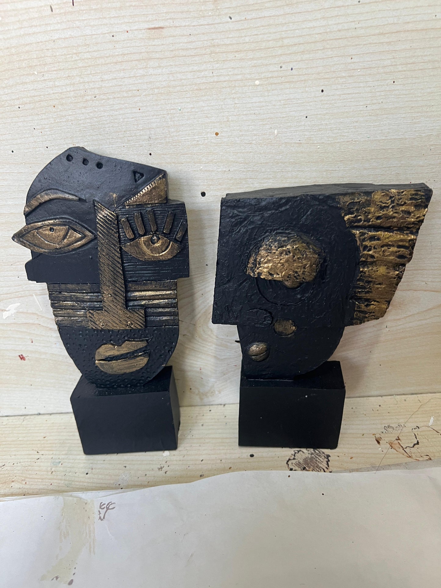 Abstract Face Statue, Picasso Style Abstract Head Statue, Picasso Face Statue, Abstract Picasso Style Bust, Picasso Inspired Abstract Statue