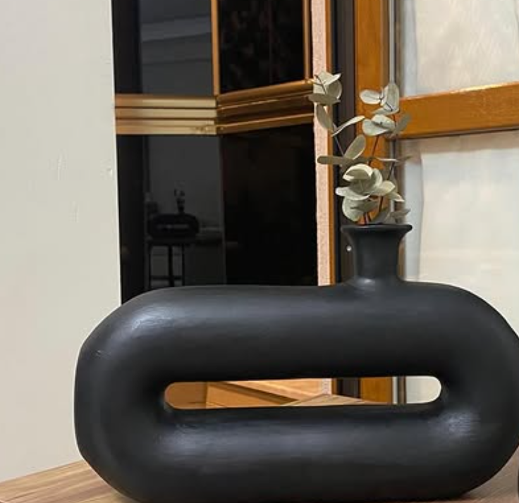 Abstract Ceramic Vase, Modern Ceramic Vase, Minimalist Ceramic Vase, Artistic Ceramic Vase, Unique Ceramic Decor, Modern Ceramic Decor