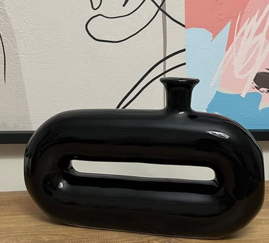 Abstract Ceramic Vase, Modern Ceramic Vase, Minimalist Ceramic Vase, Artistic Ceramic Vase, Unique Ceramic Decor, Modern Ceramic Decor
