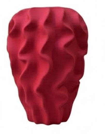 Scandinavian Vase with Wave Design, Textured Decorative Vase for Home Decor, Wave design Vase, Unique Sculptural Accent, Flower Vase