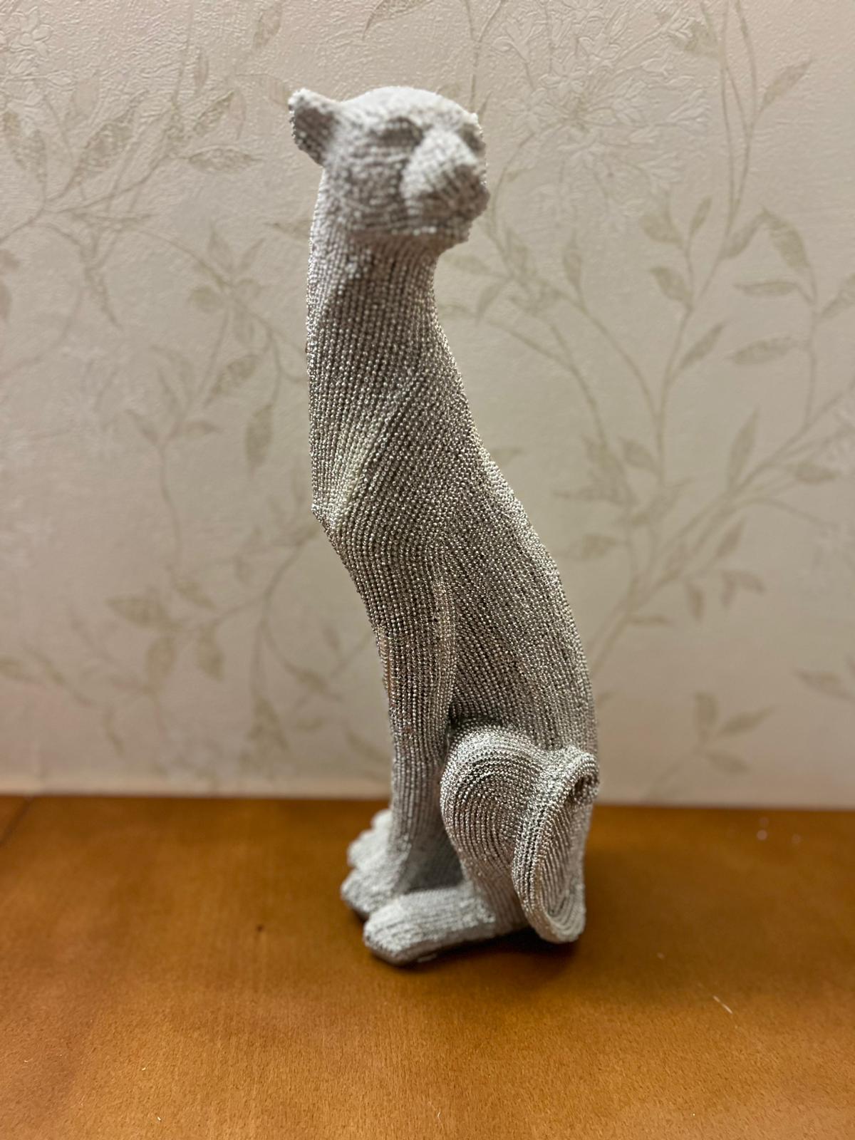 Abstract Cheetah Sculpture, Luxury Cheetah Statue, Animal Figurine, Home Decor, Abstract Animal Ornament, Cheetah Figurine, Cheetah Decor