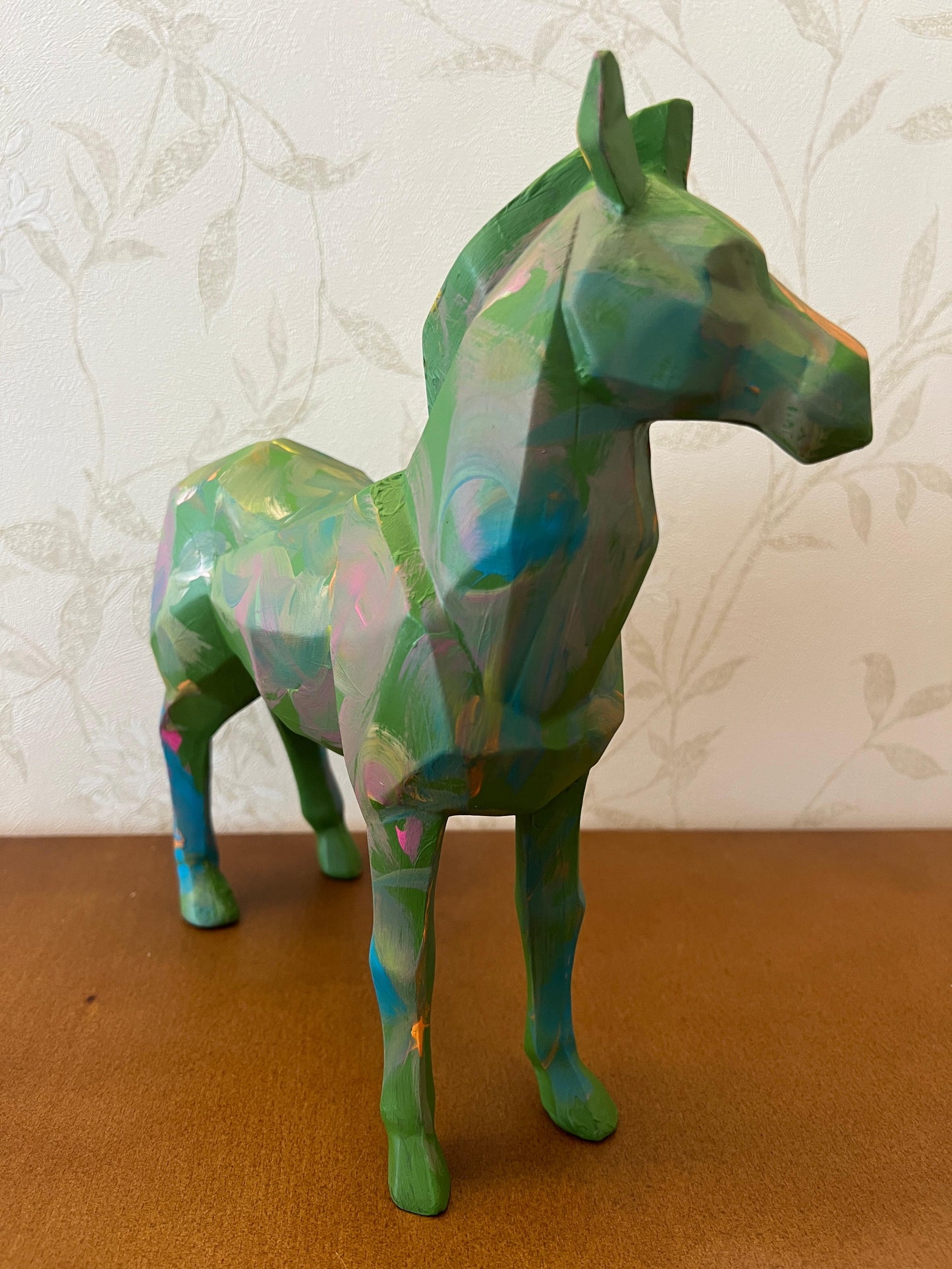 Zebra Statue, Geometric Zebra Sculpture, Cubic Zebra Statue, Abstract Zebra Sculpture, Zebra Figurine with Geometric Style, Zebra Sculpture