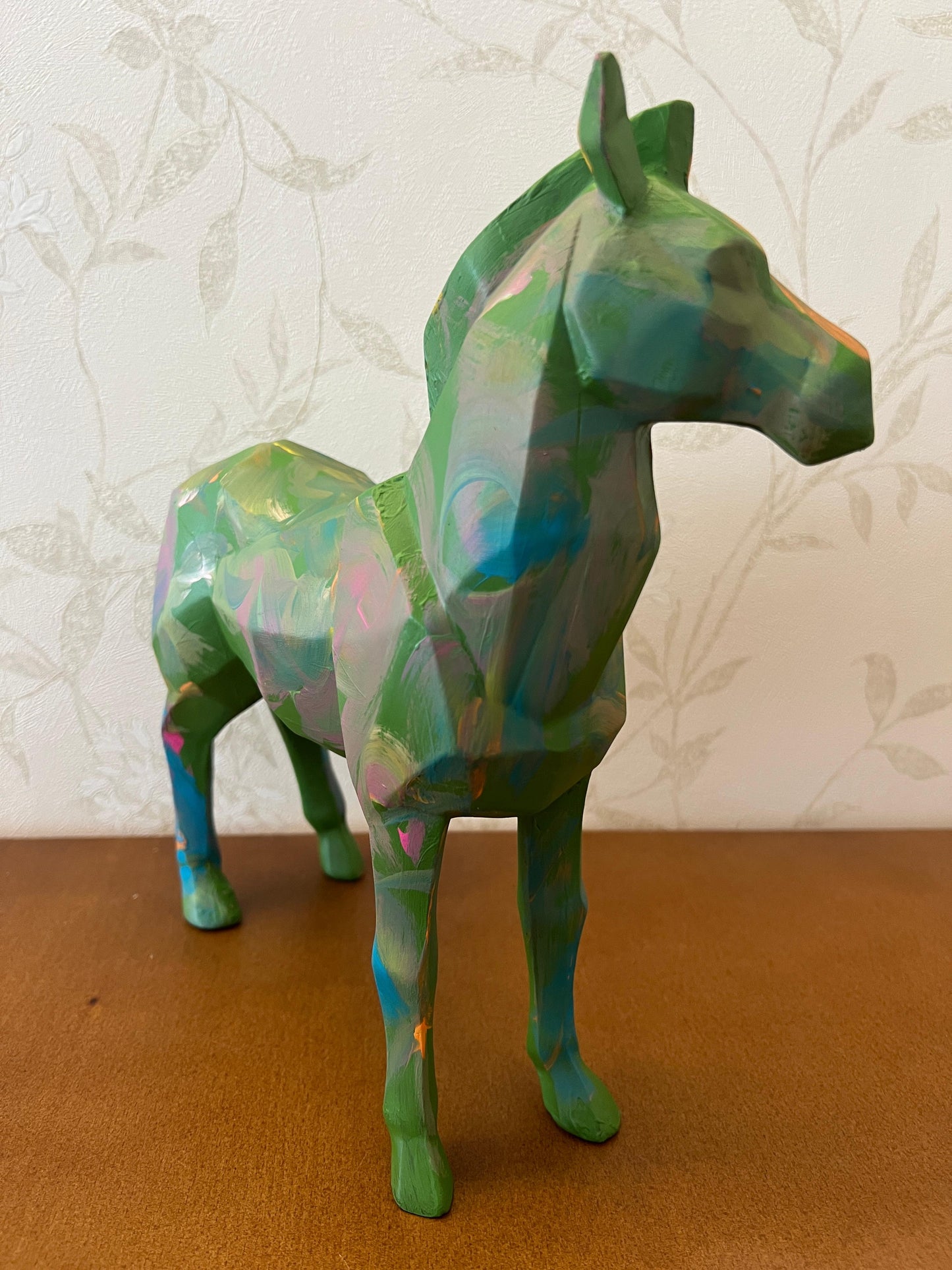 Zebra Statue, Geometric Zebra Sculpture, Cubic Zebra Statue, Abstract Zebra Sculpture, Zebra Figurine with Geometric Style, Zebra Sculpture