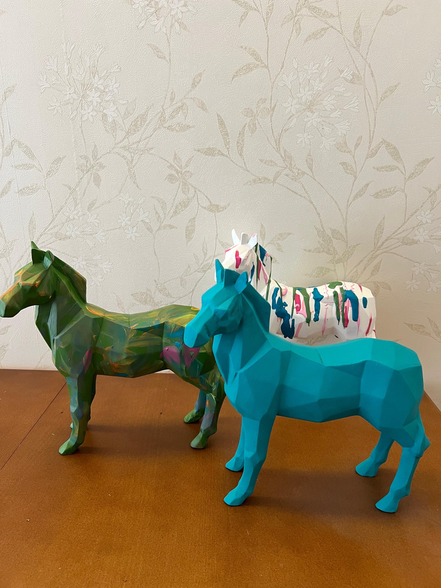 Zebra Statue, Geometric Zebra Sculpture, Cubic Zebra Statue, Abstract Zebra Sculpture, Zebra Figurine with Geometric Style, Zebra Sculpture
