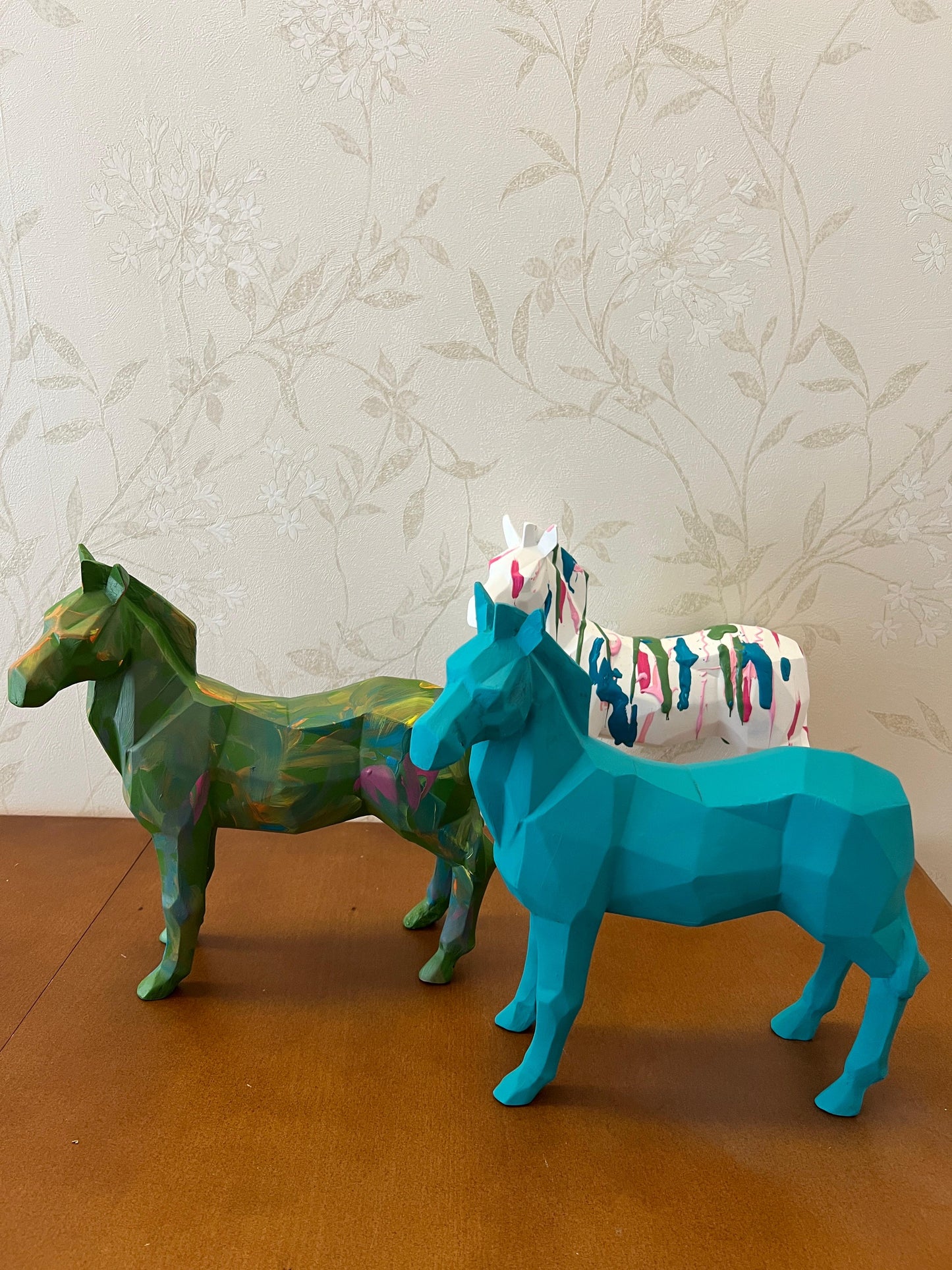 Zebra Statue, Geometric Zebra Sculpture, Cubic Zebra Statue, Abstract Zebra Sculpture, Zebra Figurine with Geometric Style, Zebra Sculpture