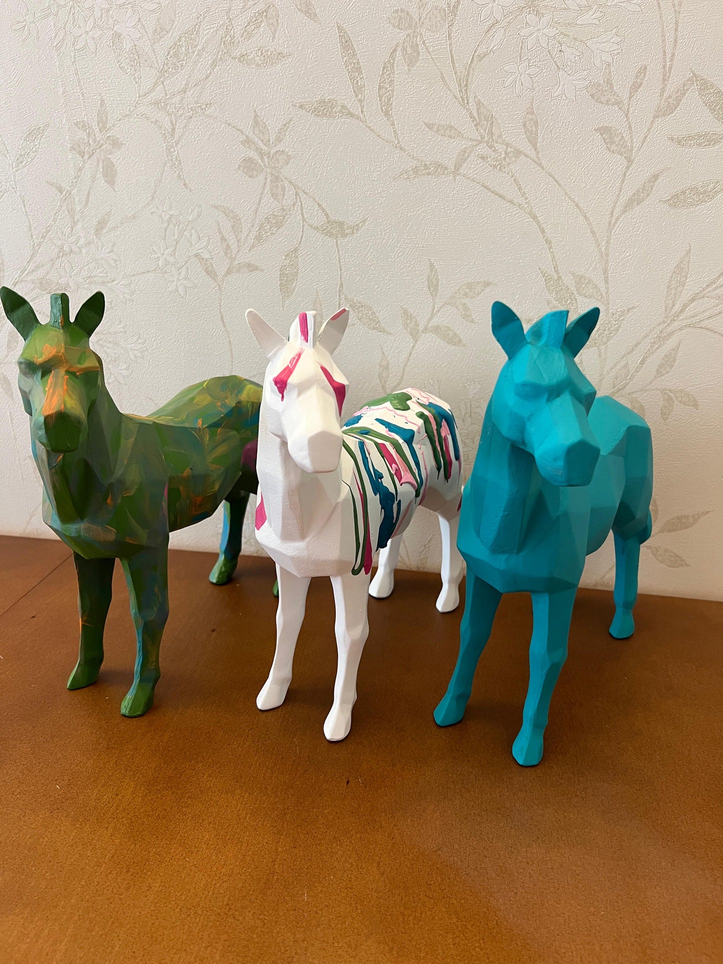 Zebra Statue, Geometric Zebra Sculpture, Cubic Zebra Statue, Abstract Zebra Sculpture, Zebra Figurine with Geometric Style, Zebra Sculpture