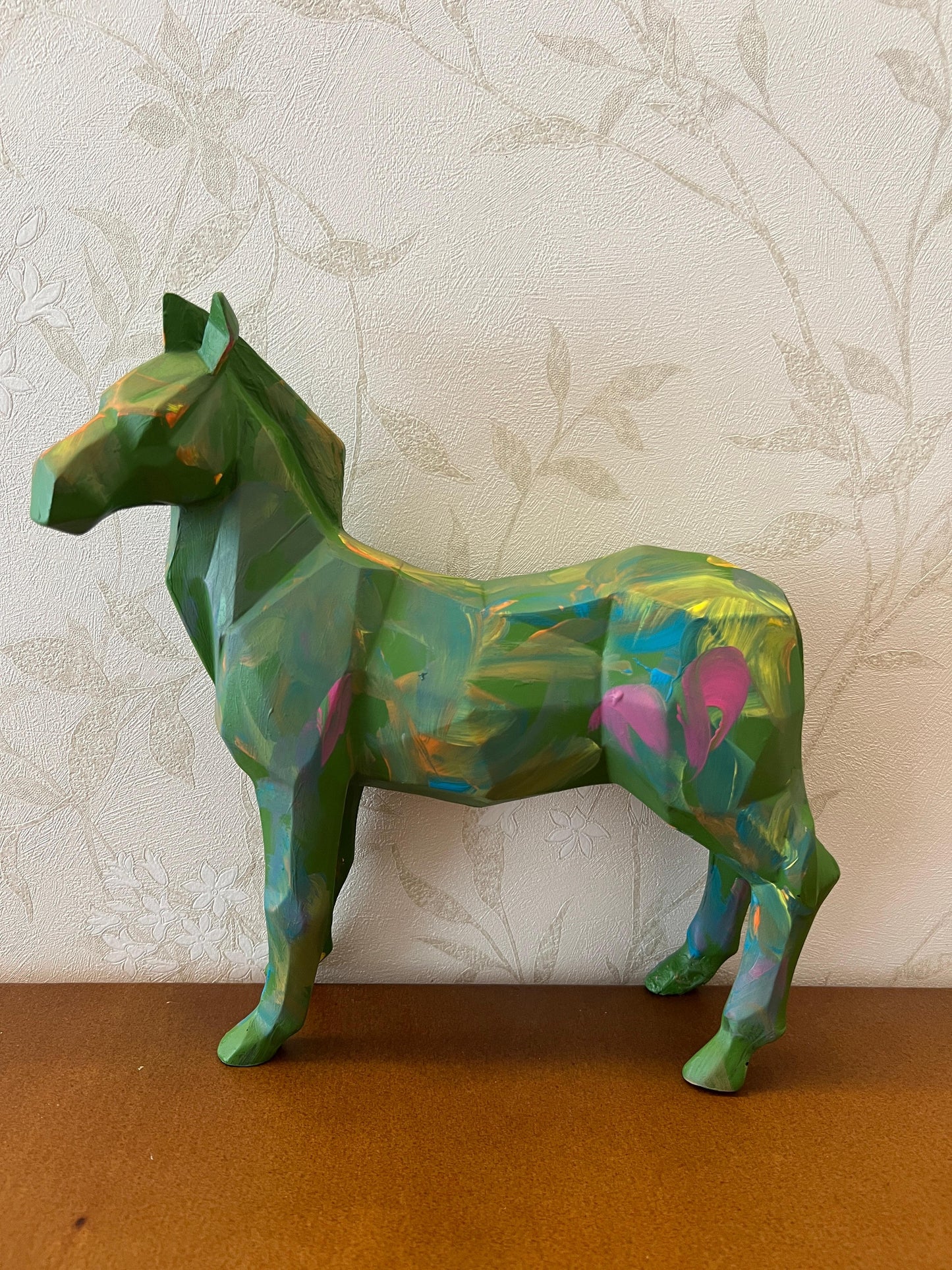 Zebra Statue, Geometric Zebra Sculpture, Cubic Zebra Statue, Abstract Zebra Sculpture, Zebra Figurine with Geometric Style, Zebra Sculpture