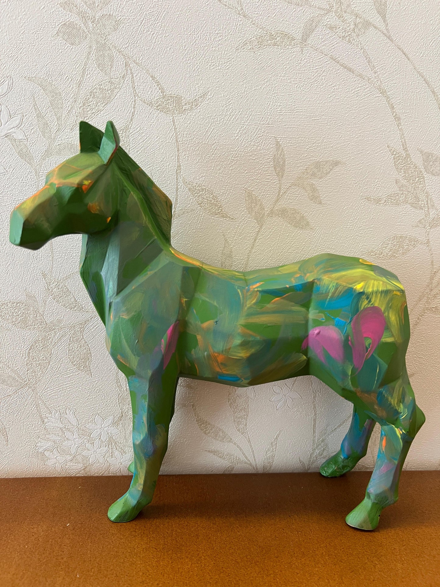 Zebra Statue, Geometric Zebra Sculpture, Cubic Zebra Statue, Abstract Zebra Sculpture, Zebra Figurine with Geometric Style, Zebra Sculpture