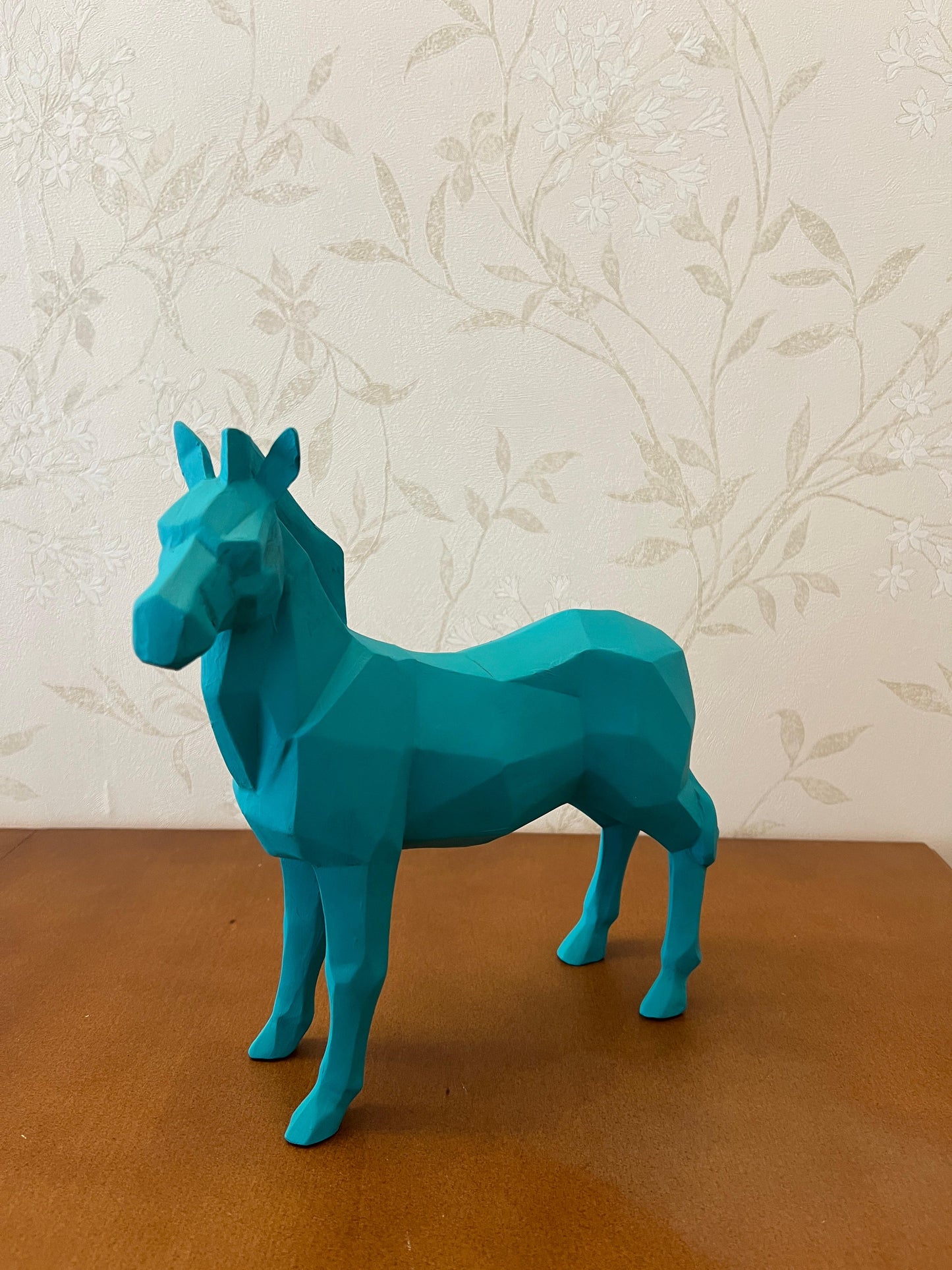 Zebra Statue, Geometric Zebra Sculpture, Cubic Zebra Statue, Abstract Zebra Sculpture, Zebra Figurine with Geometric Style, Zebra Sculpture
