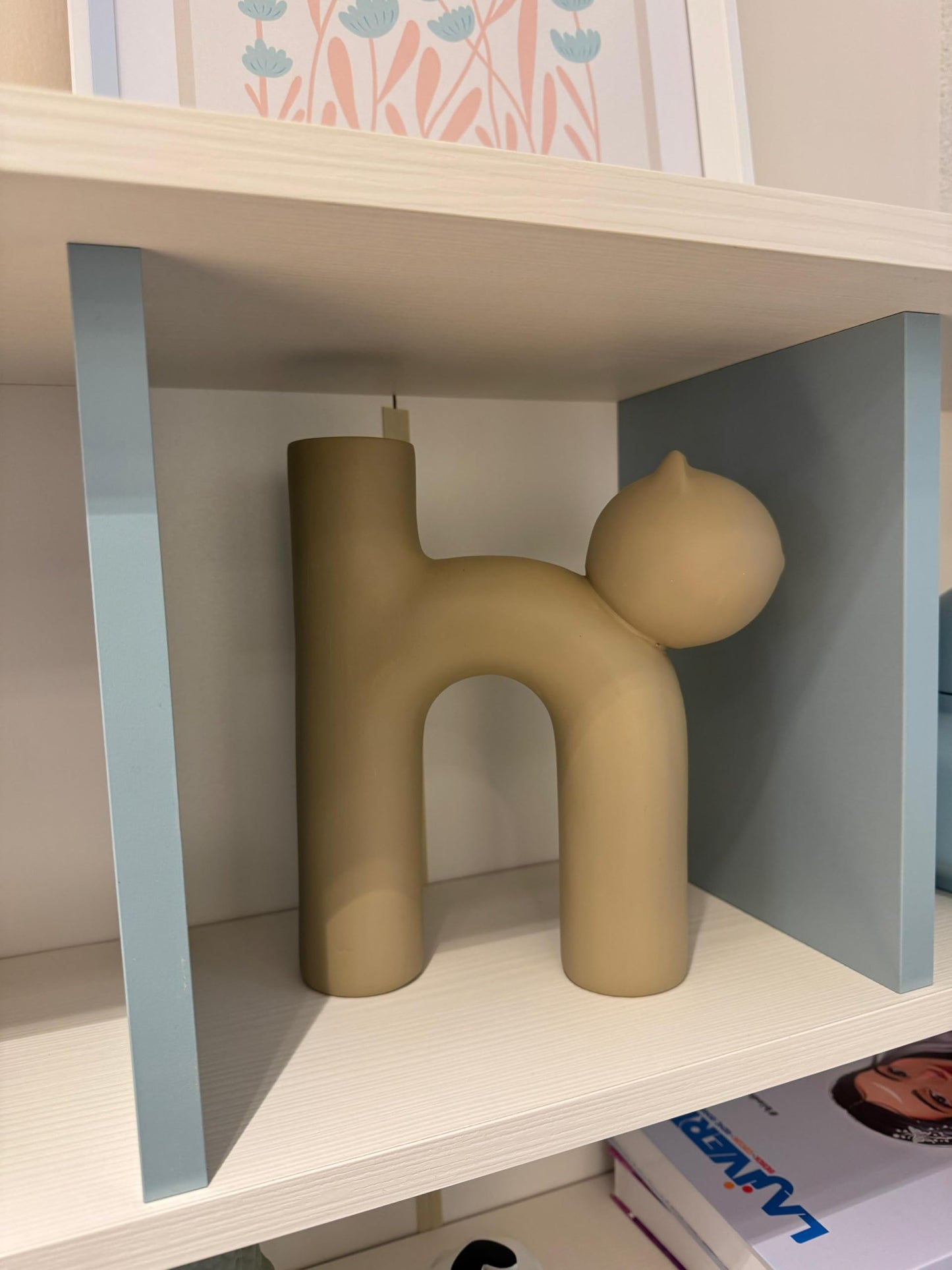 Süße Vase in Katzenform, Katzenvase für Blumen, Keramikvase, nordisches Kunstdekor, Geschenk für Zuhause, Geschenk für Katzenliebhaber, Keramik-Katzenvase, Katzenvase, Katzenförmige Vase, Blumenvase