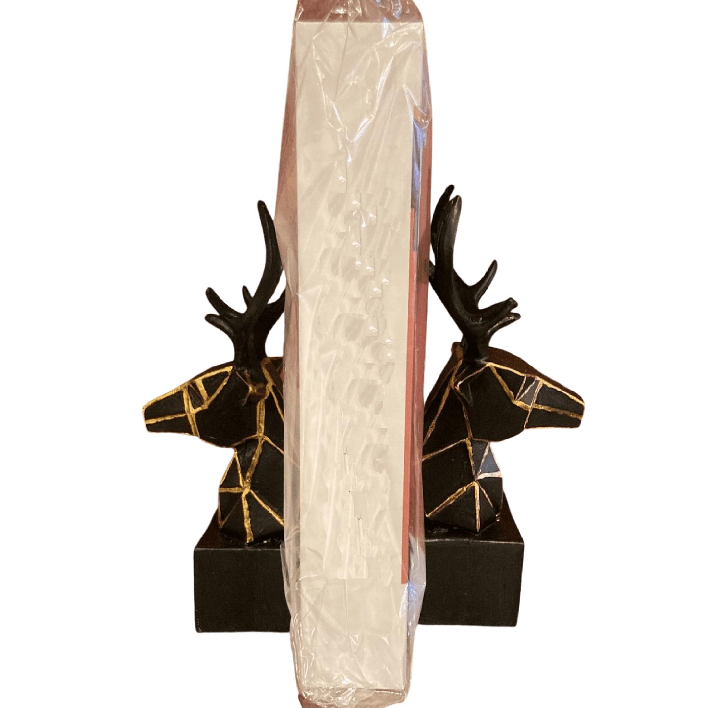 Geometric Deer Bookends, Animal Bookends, Deer Bookshelf Decor, Deer Bookends Decor, Deer Head Bookends, Animal Themed Bookends, Deer Themed Bookends, Deer Bookshelf