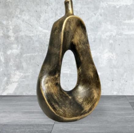 Modern Abstract Pear Statue, Pear Decor Statue, Minimalist Pear Statue, Abstract Fruit Statue, Abstract Pear Shape for Decor, Pear Sculpture