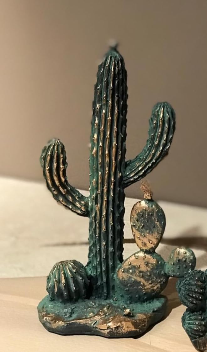 Decorative Cactus Statue, Polyester Cactus Decor, Cactus Statue, Cactus Home Decor, Artificial Cactus Art, Cactus Table Decor, Cactus Decor