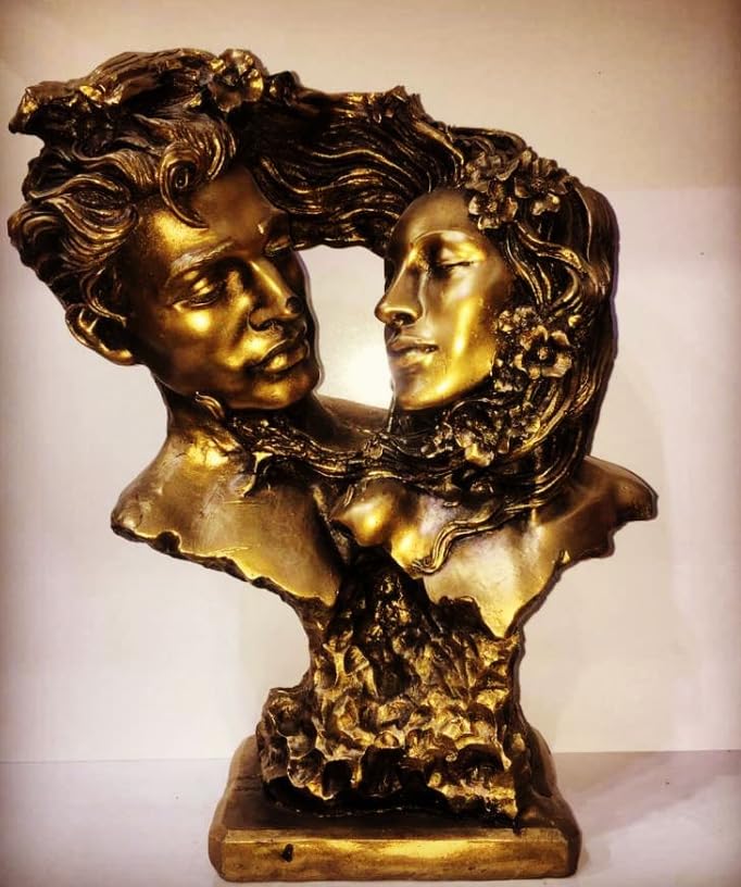 Couple Love Figurine, Romantic Sculpture, Lovers Bust Statue, Valentine’s Day gift, Art Decor Statue, Romantic Gift Idea, Art Decor Statue, Romantic Decor, Love Couple Decor