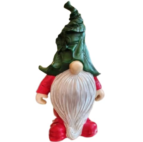 Christmas Gnome Figurine, Holiday Gnome Decor, Christmas Gift Idea, Christmas Elf Decoration, Holiday Tabletop Decor, Gnome Sculpture, Gnome Statue, Gnome Figurine, Gnome Decor