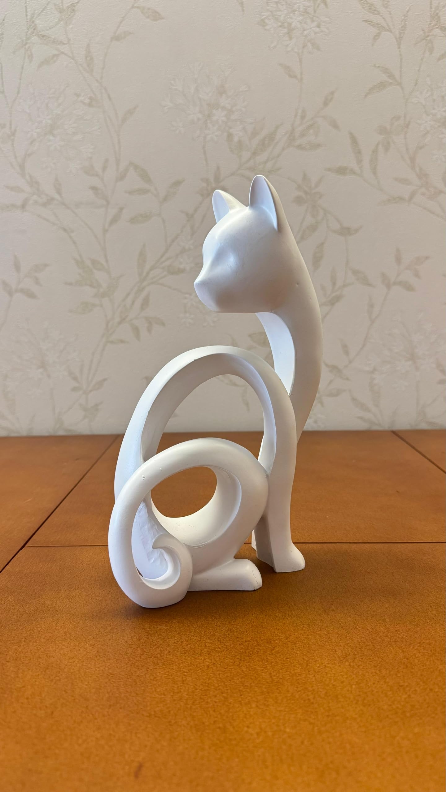 Abstract Cat Sculpture, Minimalist Cat Figurine, Geometric Cat Ornament, Cat Lover Gift, Home Accent, Geometric Cat Statue, Cat Sculpture, Cat Figurine
