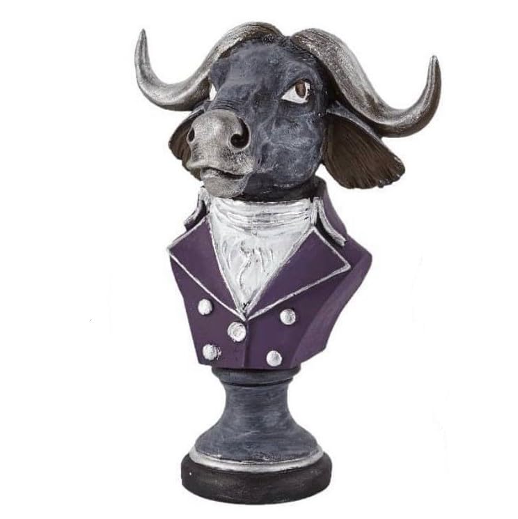 Buffalo Man Statue, Handmade Buffalo Sculpture, Buffalo Head Statue, Elegant Buffalo Head Sculpture, Buffalo Sculpture, Buffalo Man Decor, Buffalo Head Statue, Buffalo Head Sculpture