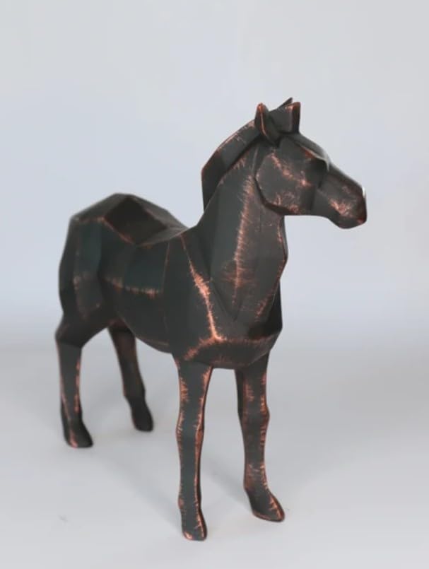 Zebra Statue, Geometric Zebra Sculpture, Cubic Zebra Statue, Abstract Zebra Sculpture, Zebra Figurine with Geometric Style, Zebra Sculpture