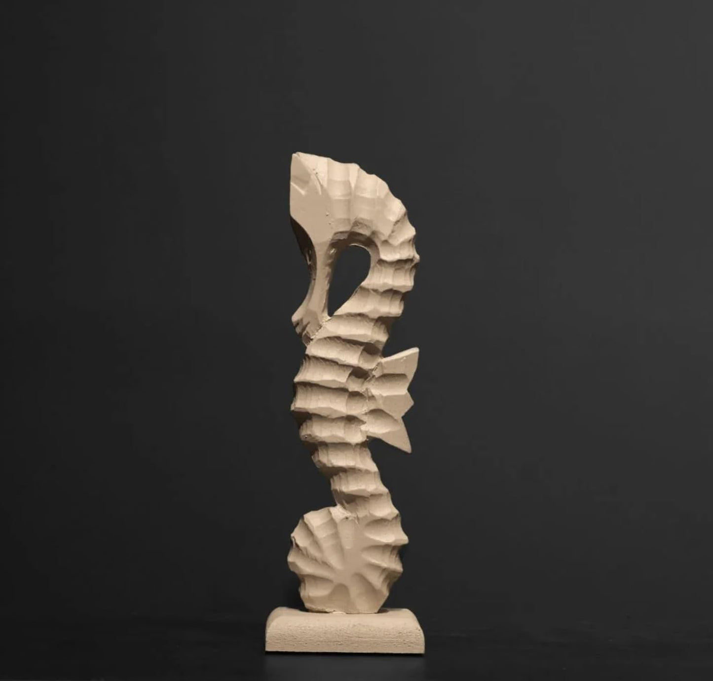 Handcrafted Seahorse Sculpture, Modern Sea Life Figurine, Seahorse Home Decor, Ocean Themed Decor, Seaside Room Decor, Handcrafted Sea Decor