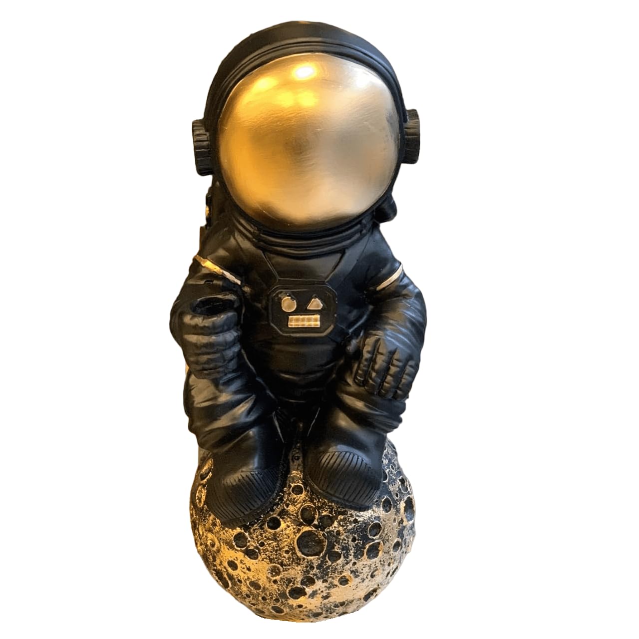 Astronaut On Moon Sculpture, Astronaut Figurine, Space-Themed Home Decor, Astronaut Ornament For Shelves, Unique Space Gifts, Space Decor, Astronaut Sculpture
