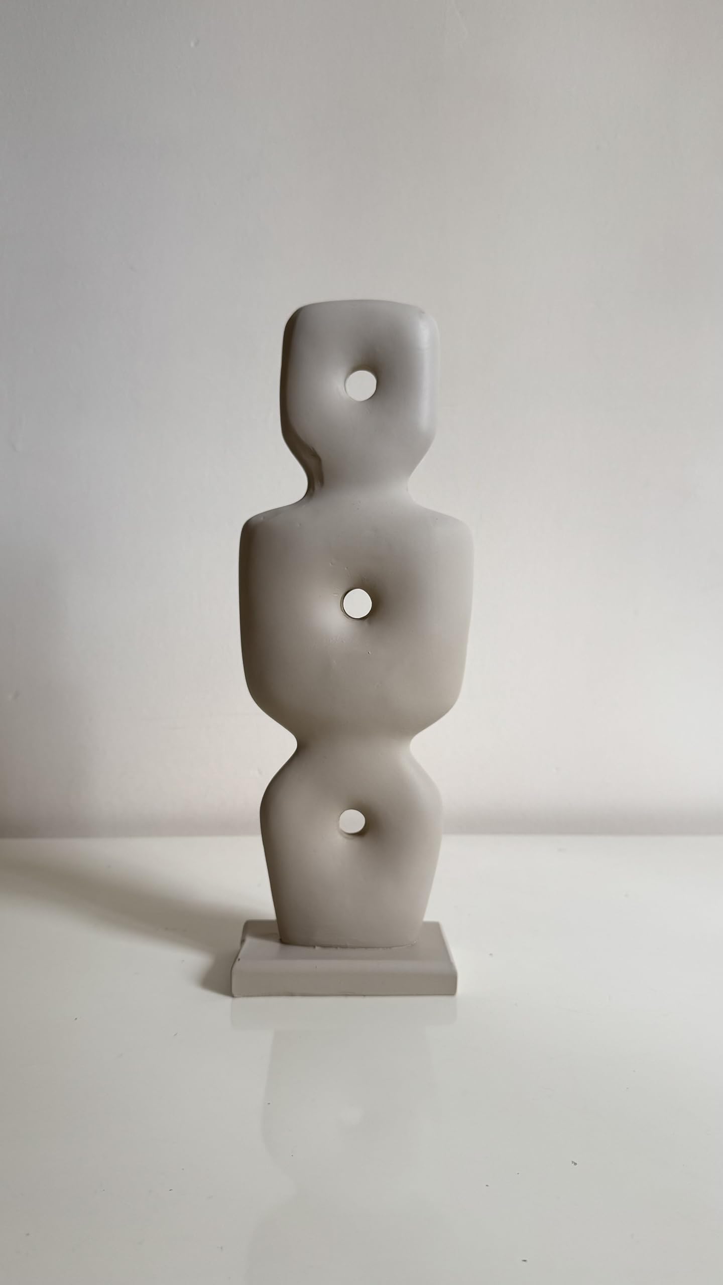 Minimalist Abstract Sculpture, 3 Hole Figurine, Geometric Figure Statue, Abstract Home Decor, Abstract Decor, Abstract Statue, Abstract Sculpture, Abstract Objects