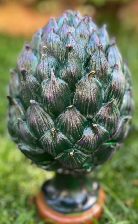 Decorative Artichoke Sculpture, Elegant Artichoke Decor, Polyester Artichoke Sculpture, Artichoke Statue, Polyester Artichoke Statue
