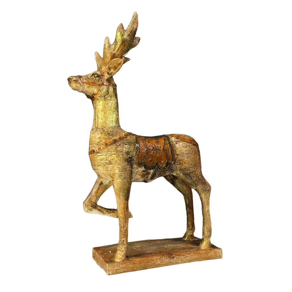 Christmas Reindeer Sculpture, Reindeer Decor, Christmas Figurine, Holiday Decoration, Christmas Gift, Festive Home Decor, Reindeer Decor, Reindeer Sculpture, Reindeer Statue