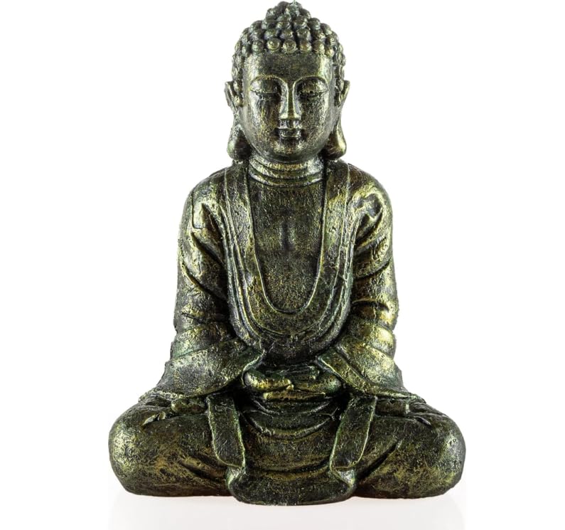 Meditating Buddha Statue, Polyester Buddha Figurine, Small Buddha Sculpture, Buddha Statue in Meditation Pose, Buddha Sculpture