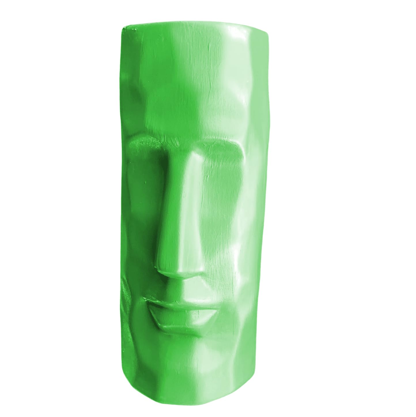 Moai Head Ceramic Vase, Face Ceramic Vase, Moai Head Vase, Face Shape Flowerpot, Polynesian Head Planter, Abstract Sculpture Vase, Face Vase, Moai Vase, Face Flowerpot Vase