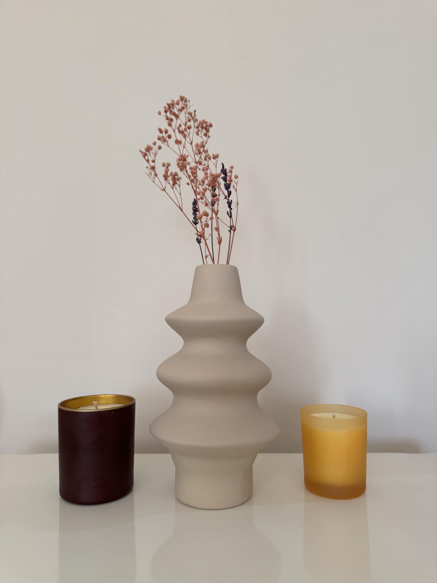 Keramik-Blasenvase, 2er- oder 3er-Set, Nordische Blasenwirbelvase, Blumentopf, Vase für getrocknete Blumen, Nordische Vase, Wellen-Keramikvase, Dekorative Vase, ZicZac-Vase, Blasenvase