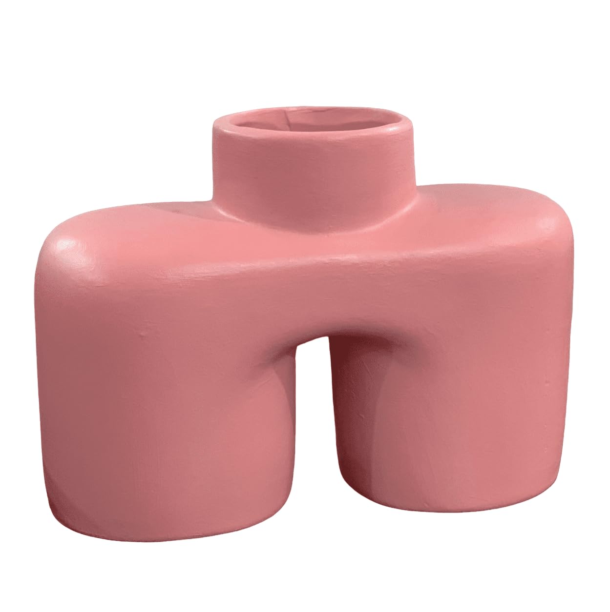 Modern Abstract Ceramic Vase, Unique Sculptural Art Vase, Contemporary Minimalist Flower Holder, Ceramic Art Vase, Geometric Flower Vase