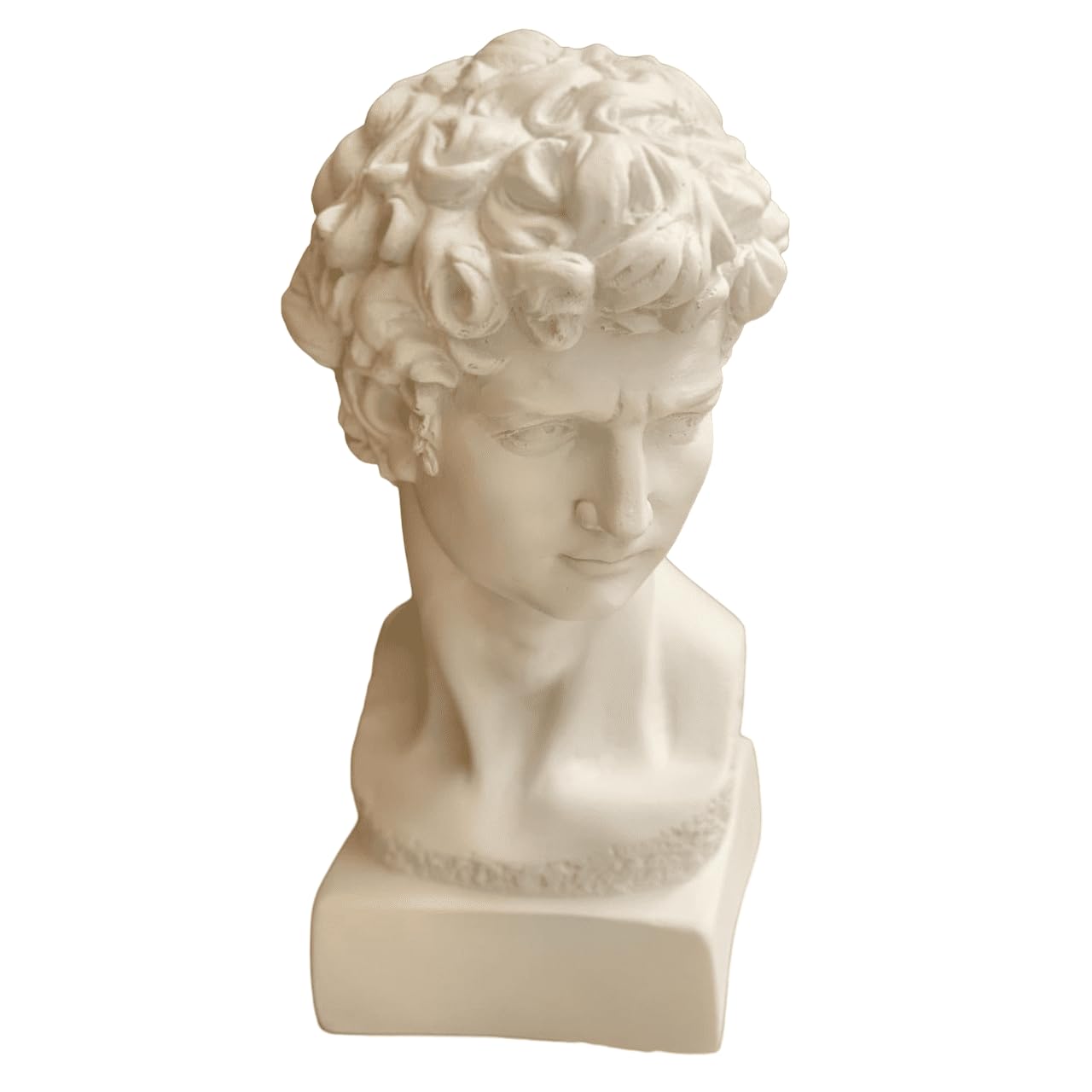 Klassische Büstenskulptur, David-Büstenkopf-Statue, Büstenstatue im Renaissance-Stil, klassische Kopfskulptur, David-Büstenskulptur, David-Büste, David-Büsten-Dekor, David-Skulptur
