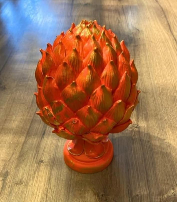 Decorative Artichoke Sculpture, Elegant Artichoke Decor, Polyester Artichoke Sculpture, Artichoke Statue, Polyester Artichoke Statue
