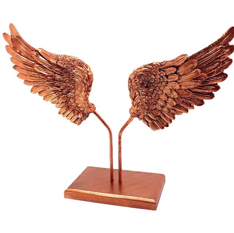Angel Wings Sculpture, Decorative Wing Art, Wing Decor Accent, Angel Wings Desk Decor, Home Decor Gift, Angel Wings Sculpture