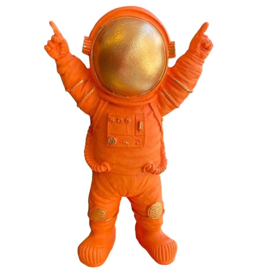 Astronaut Figurine, Space Themed Home Decor, Space Explorer Sculpture, Decorative Helmet Astronaut Statue, Astronaut Sculpture, Astronaut Figurine, Astronaut Decor