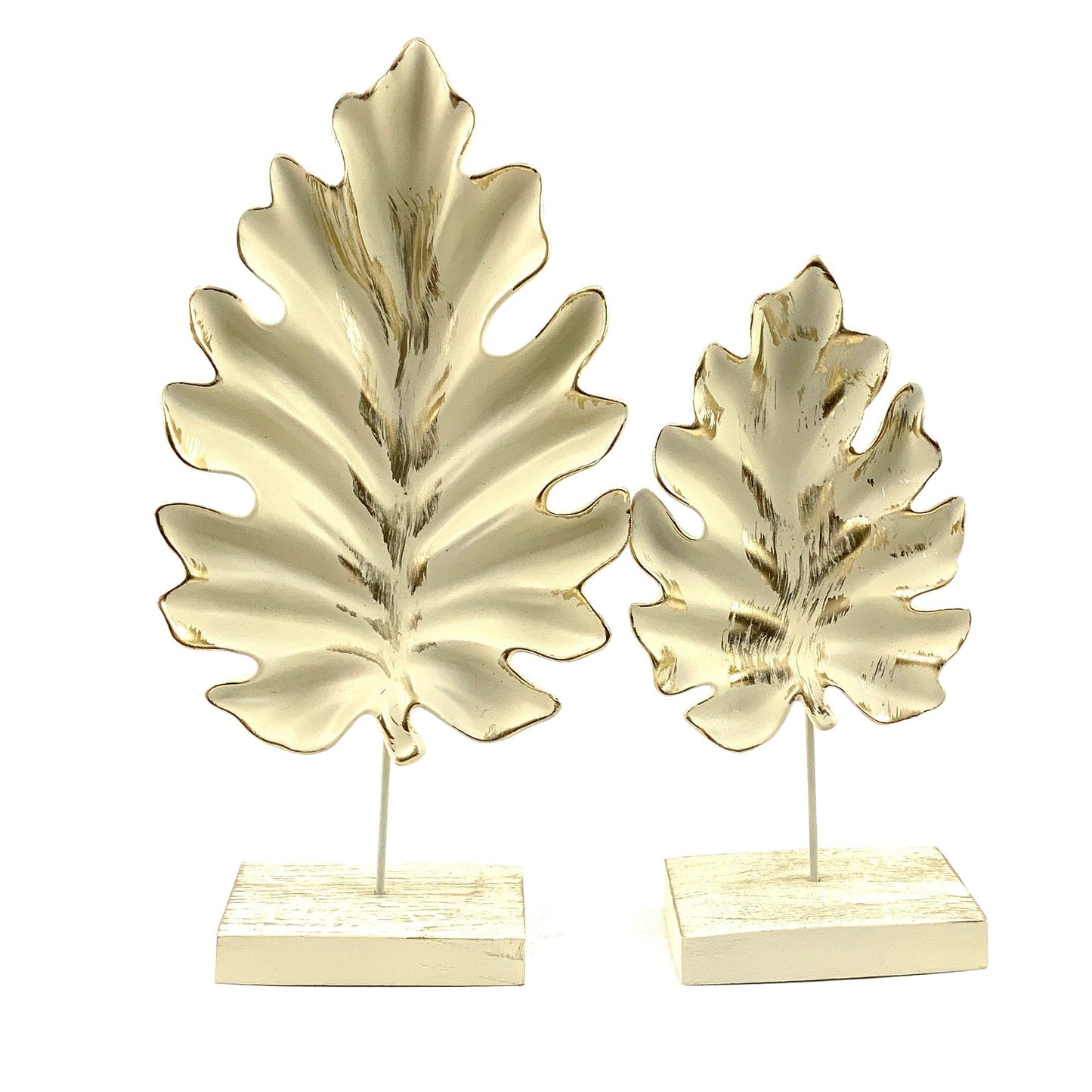 Decorative Leaf Figurine Set, Modern Leaf Sculpture, Nature Inspired Leaf Decor, Leaf Statues for Shelf, Leaf Home Decoration, Leaf Decor, Leaf Sculpture, Leaf Statue