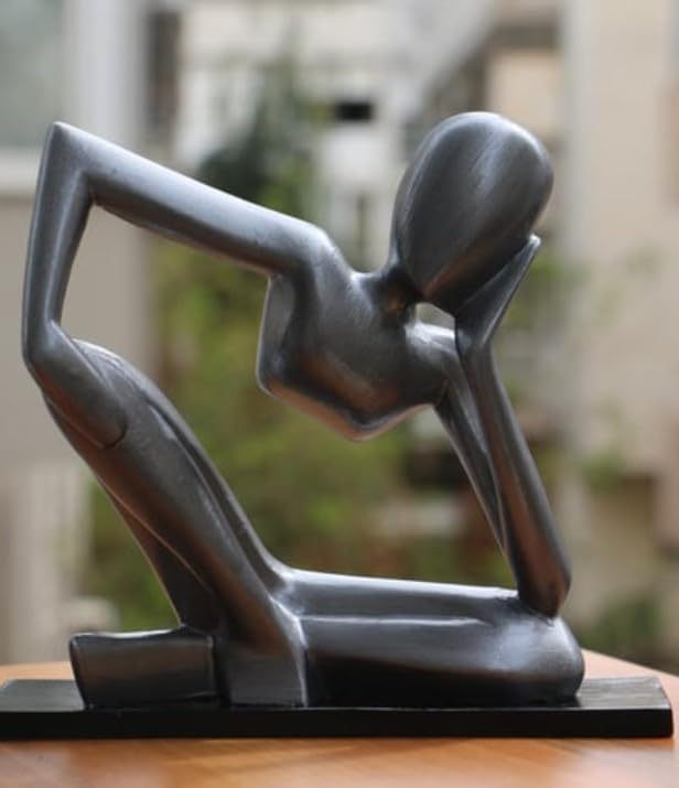 Abstract Thinker Statue, Modern Thinker Statue, Polyester Thinker Figurine, Thinker Man Decor, Thinker Statue, Thinker Sculpture, Thinker Man Sculpture, Thinker Man Statue
