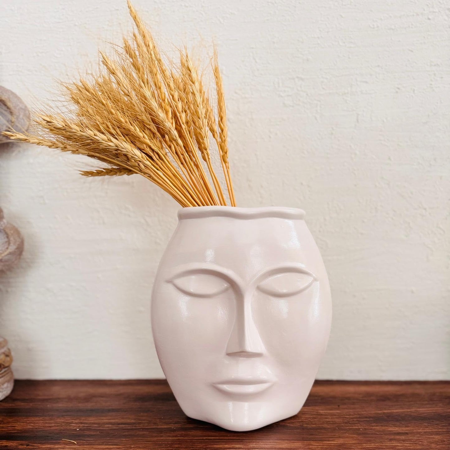 Abstract Face Vase, Modern Ceramic Planter, Minimalist Face Sculpture Pot, Unique Sculpture Vase, Artistic Face Decor, Aesthetic Indoor Pot, Ceramic Face Vase, Artistic Face Vase