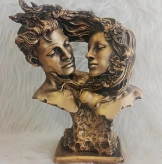 Couple Love Figurine, Romantic Sculpture, Lovers Bust Statue, Valentine’s Day gift, Art Decor Statue, Romantic Gift Idea, Art Decor Statue, Romantic Decor, Love Couple Decor
