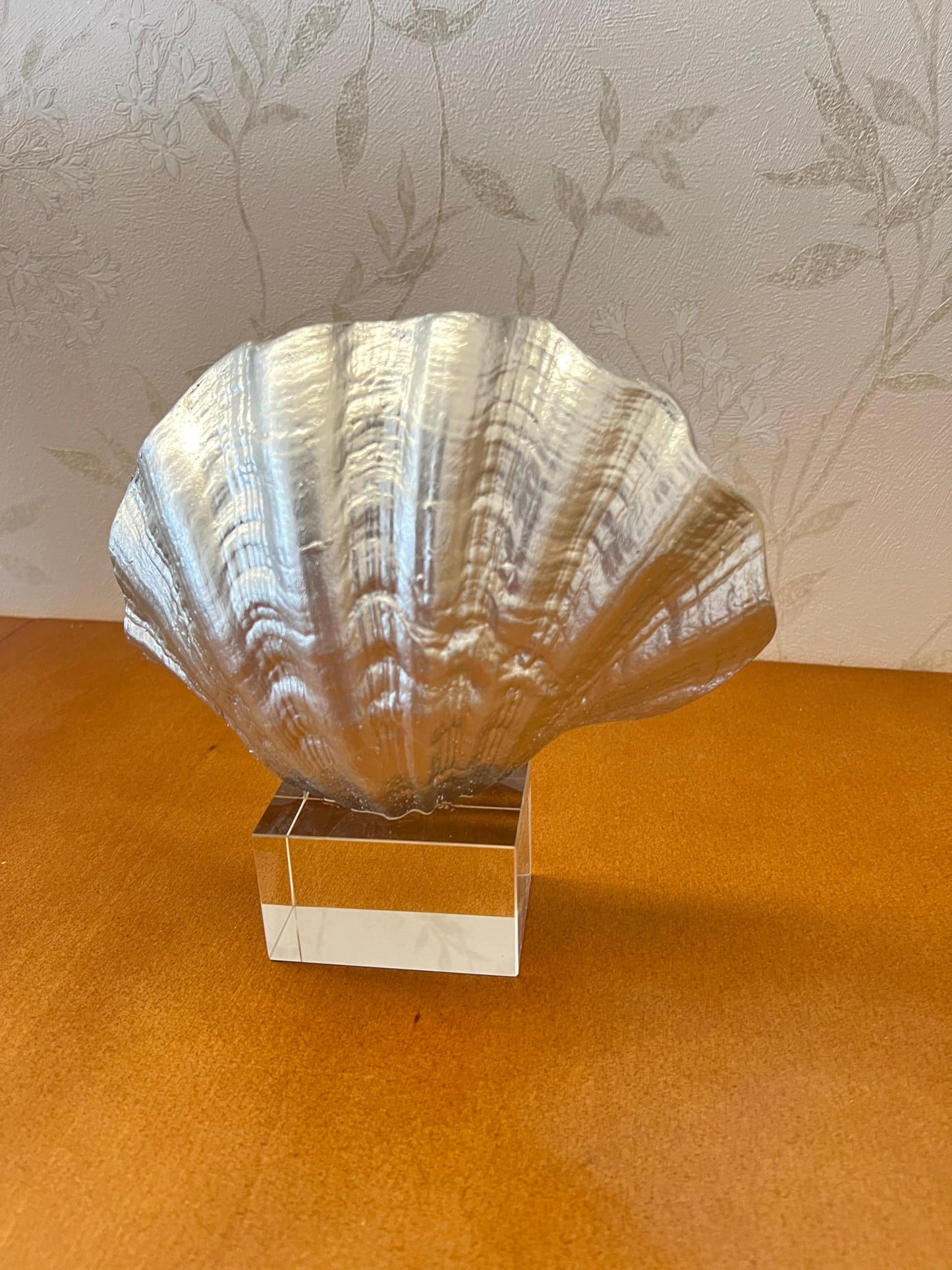 Oyster Coral Sculpture, Modern Ocean Style Accent, Shell Home Decor, Coastal Seashell Sculpture, Ocean Theme Table Art, Oyster Coral Statue