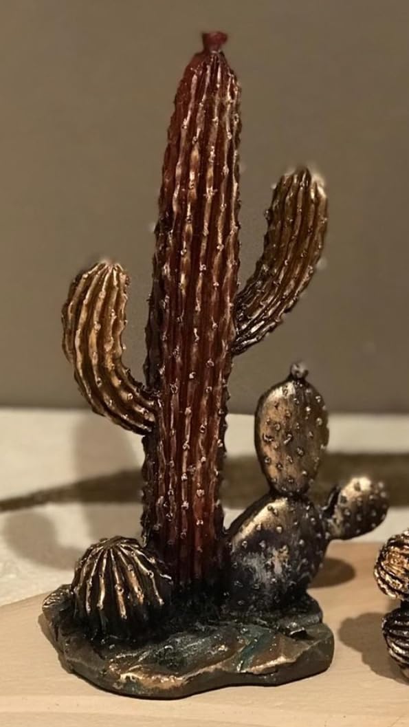 Decorative Cactus Statue, Polyester Cactus Decor, Cactus Statue, Cactus Home Decor, Artificial Cactus Art, Cactus Table Decor, Cactus Decor
