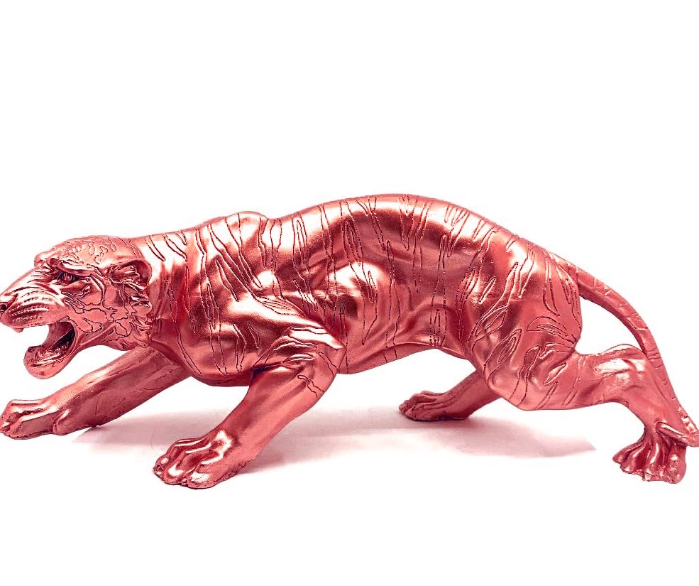 Handcrafted Tiger Sculpture, Animal Figurine, Tiger Statue, Tabletop Decor, Gift for Animal Lovers, Art Home Decor, Tiger Sculpture