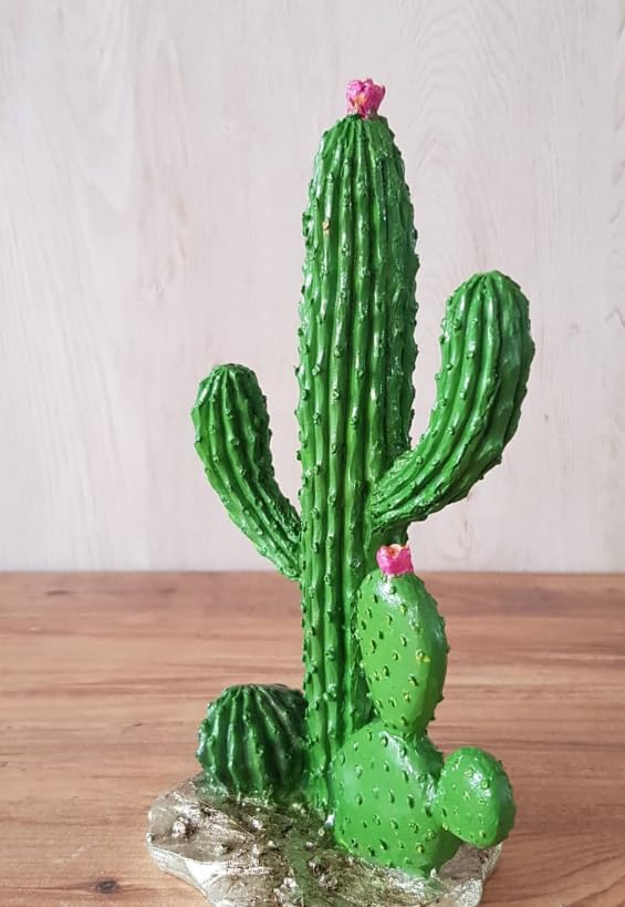 Decorative Cactus Statue, Polyester Cactus Decor, Cactus Statue, Cactus Home Decor, Artificial Cactus Art, Cactus Table Decor, Cactus Decor