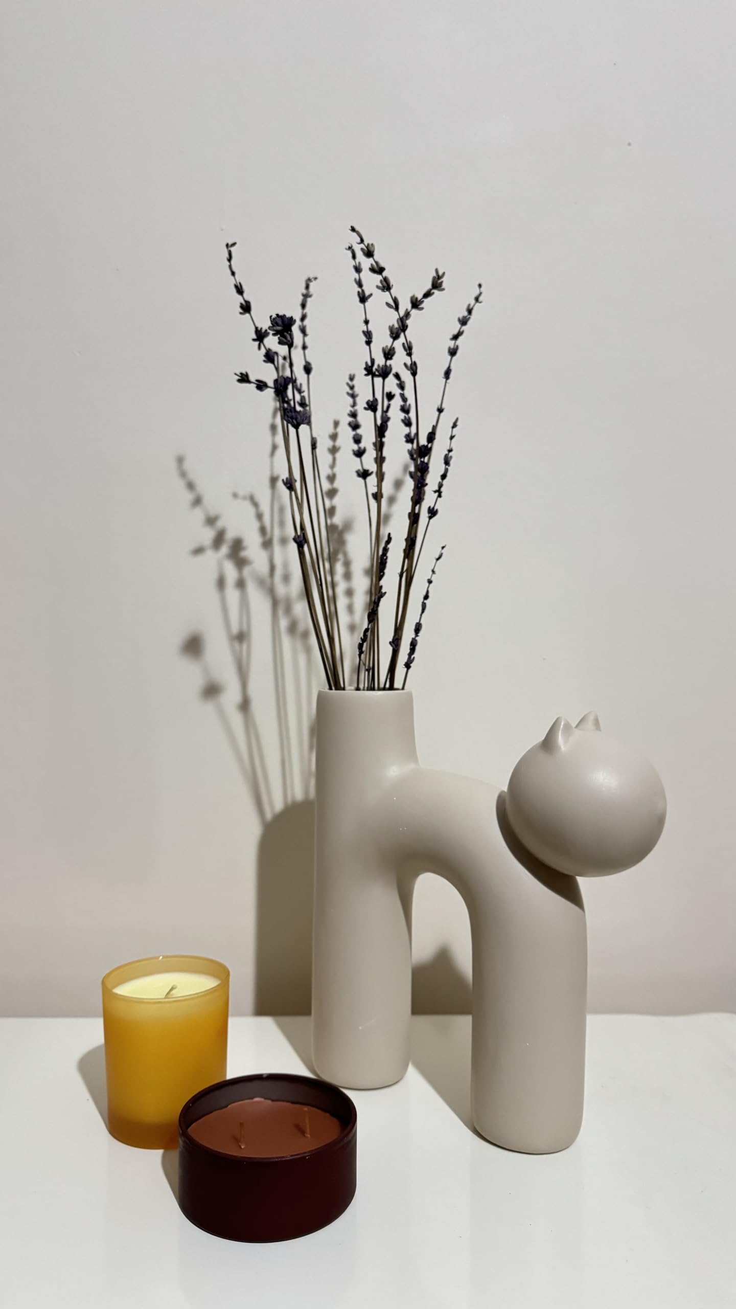 Süße Vase in Katzenform, Katzenvase für Blumen, Keramikvase, nordisches Kunstdekor, Geschenk für Zuhause, Geschenk für Katzenliebhaber, Keramik-Katzenvase, Katzenvase, Katzenförmige Vase, Blumenvase