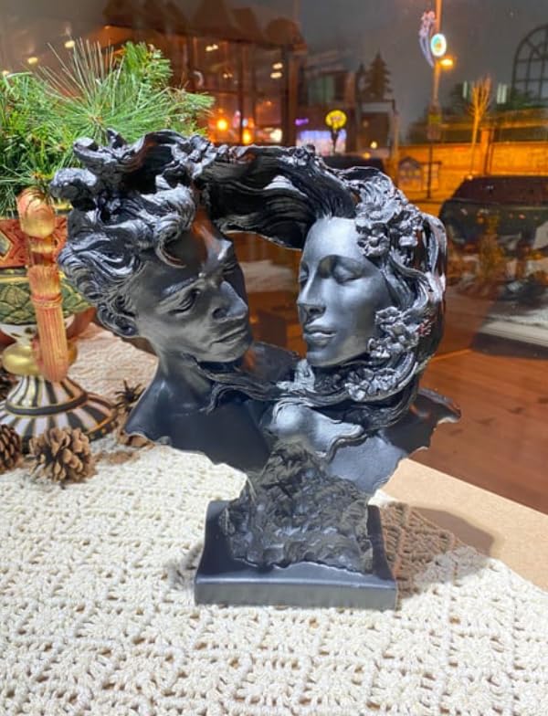 Couple Love Figurine, Romantic Sculpture, Lovers Bust Statue, Valentine’s Day gift, Art Decor Statue, Romantic Gift Idea, Art Decor Statue, Romantic Decor, Love Couple Decor
