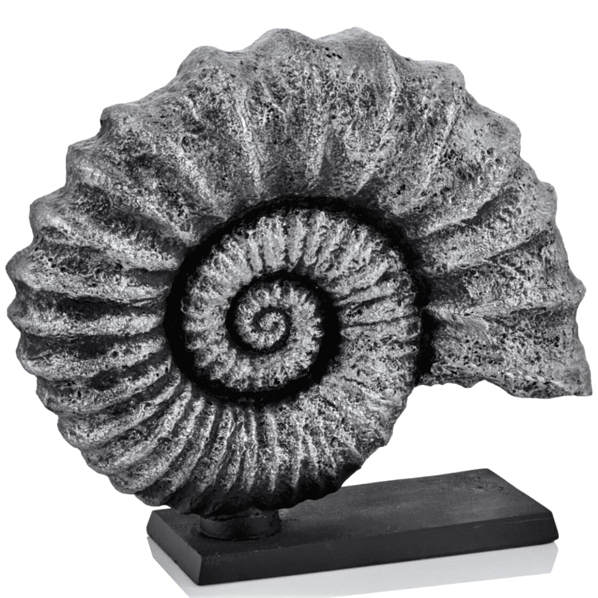 Seashell Sculpture, Fossil Shell Statue, Shell Art Decor, Oceanic Home Decor, Ocean Inspired Sculpture, Seashell Figurine, Ocean Sculpture,Nautilus Shell Decor